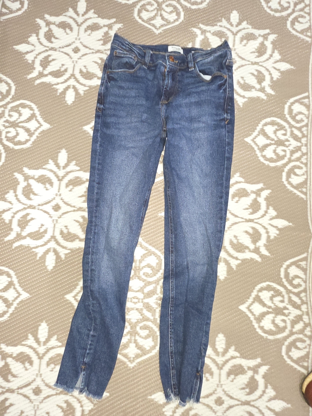Kensie Dark Wash High Rise Skinny Jeans in Blue